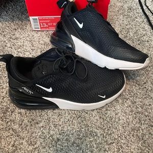 Boys size 13 Nike Air Max 270. He wore 3 times! In like new condition.